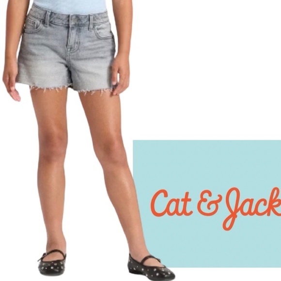 Cat & Jack Other - Girls' Cat & Jack Classic Frayed Hem Jean Shorts